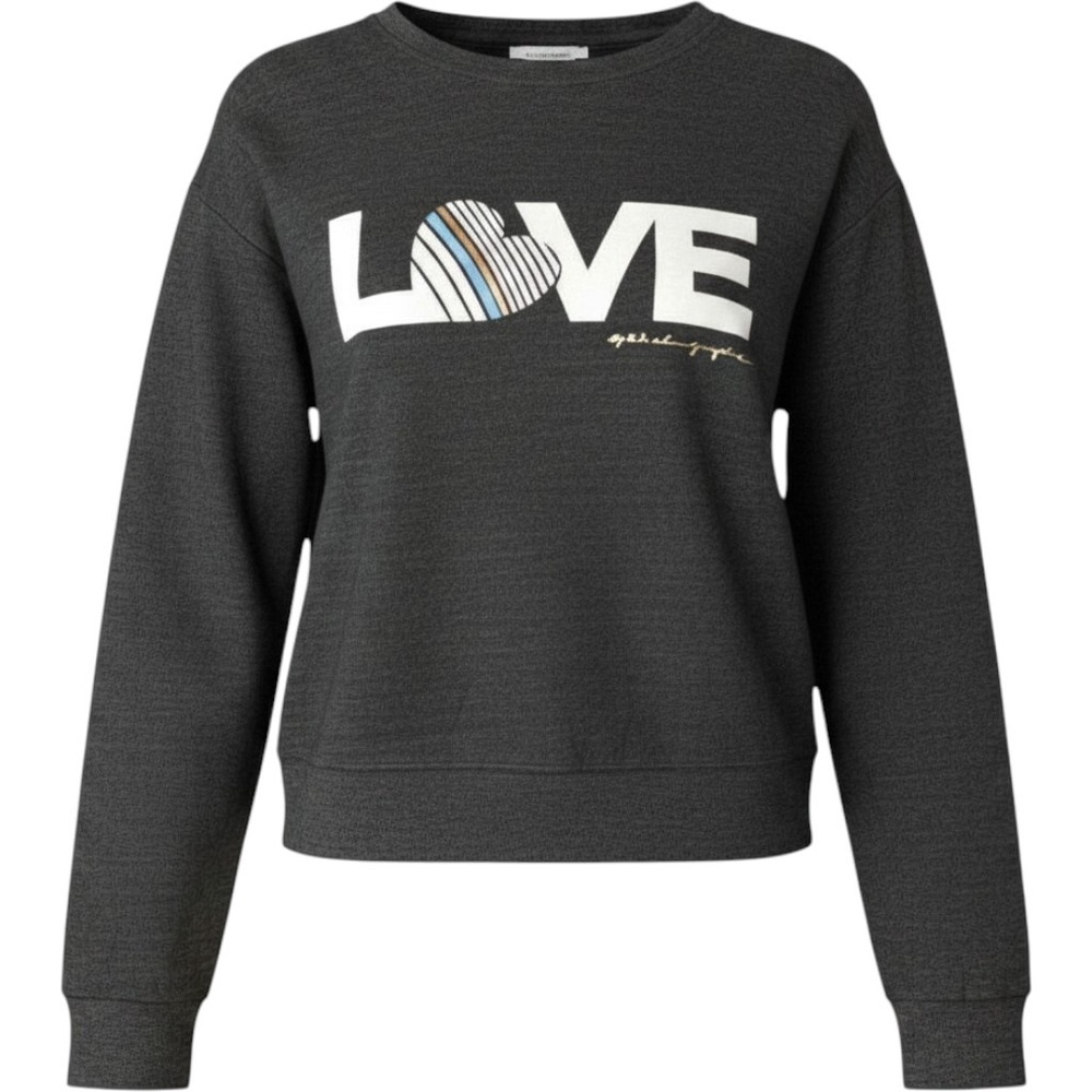 NWT Spiritual Gangster Gray LOVE Crew‎ Neck Sweatshirt Women's Size Small